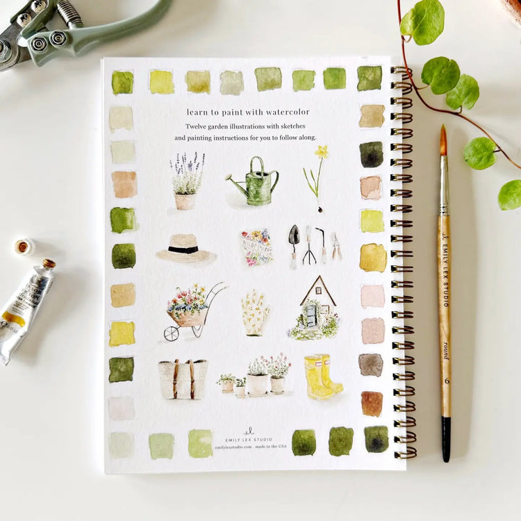 Emily Lex Watercolor Book - Garden