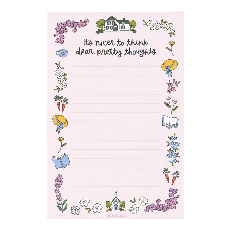 Pretty Thoughts Anne of Green Gables 4x6 Notepad