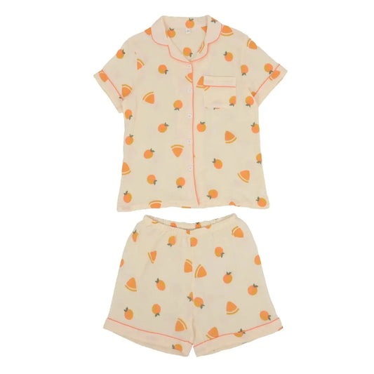 Orange Cotton Pajamas