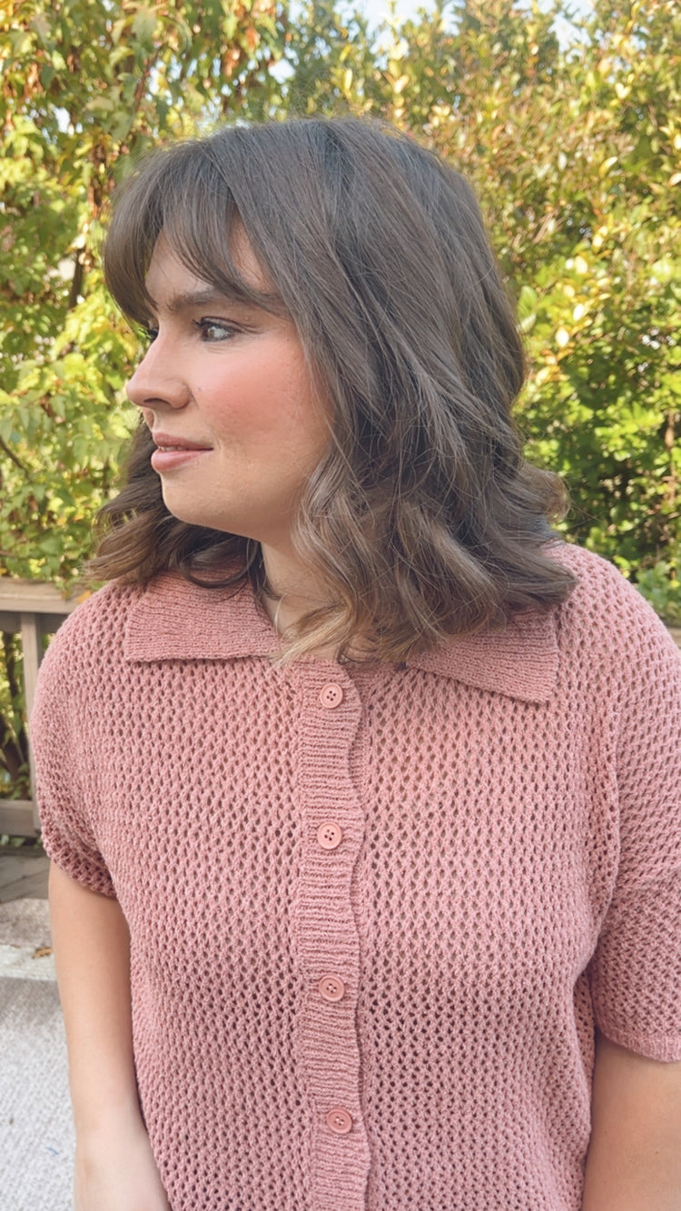 Clay Rose Cardigan