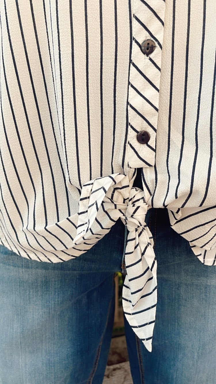 Sleeveless Button Down Plus