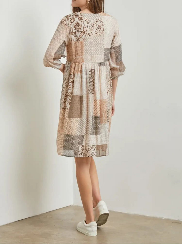 Espresso Patchwork Dress
