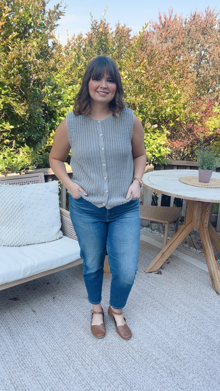 Maeve Vest in Grey