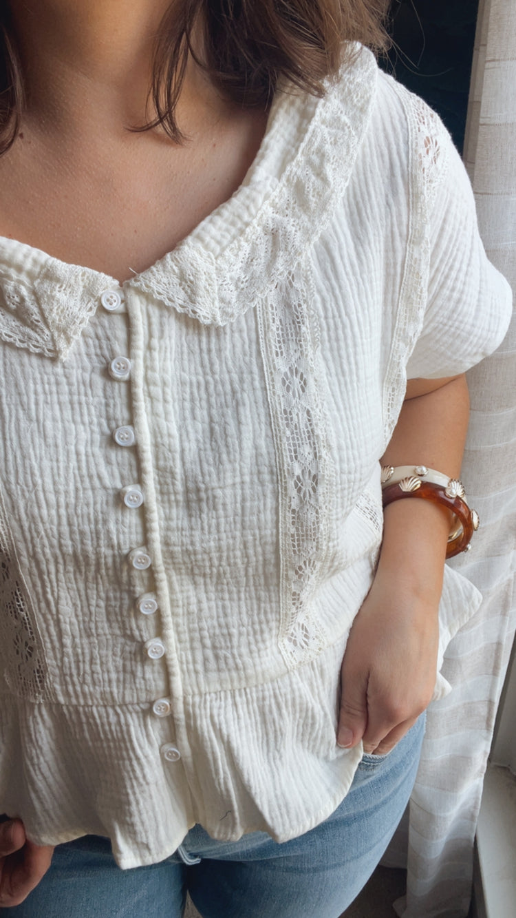 Emma Cotton Gauze Blouse