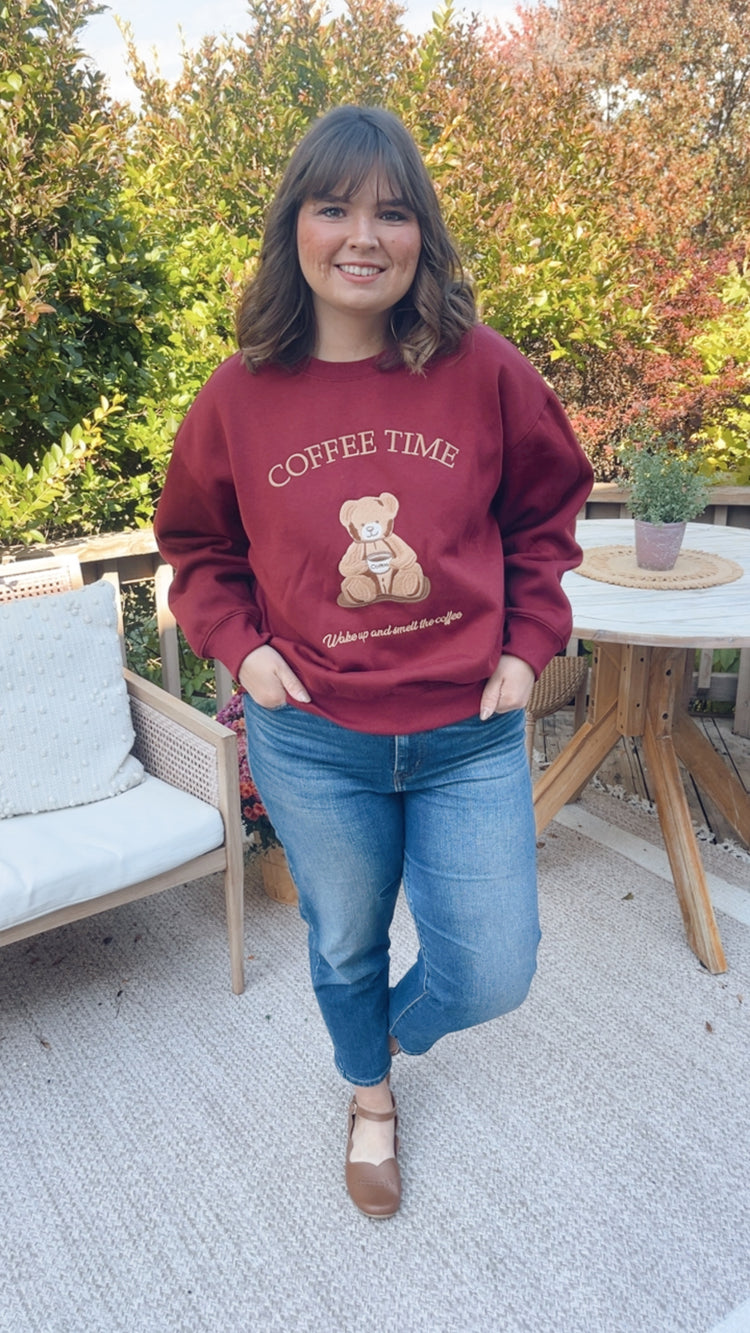 Teddy & Coffee Burgundy
