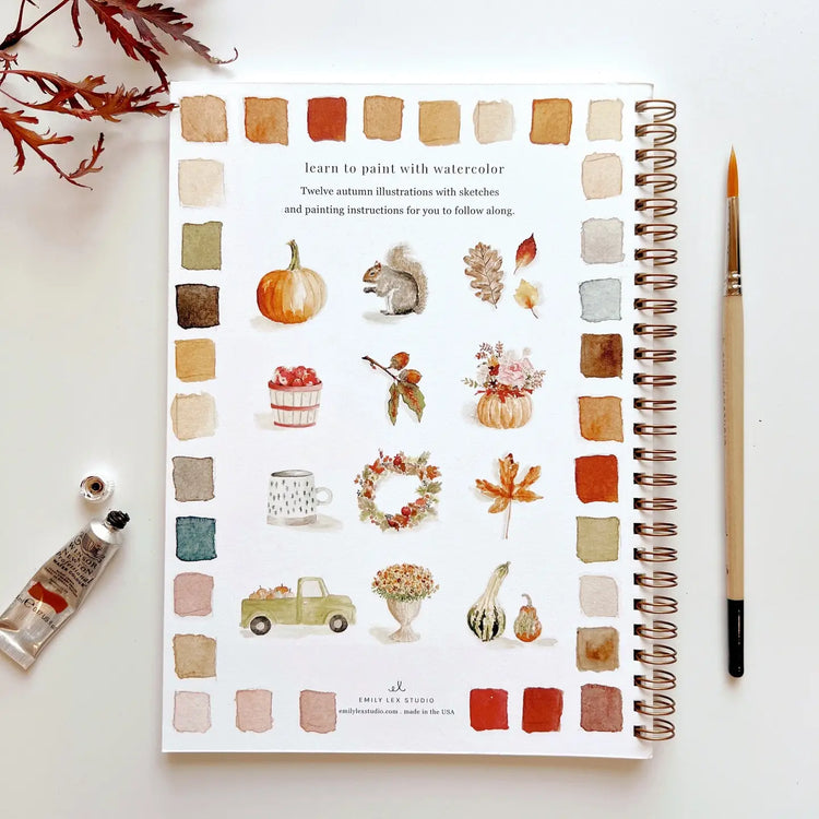 Emily Lex Watercolor Book - Autumn