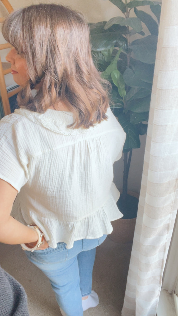 Emma Cotton Gauze Blouse