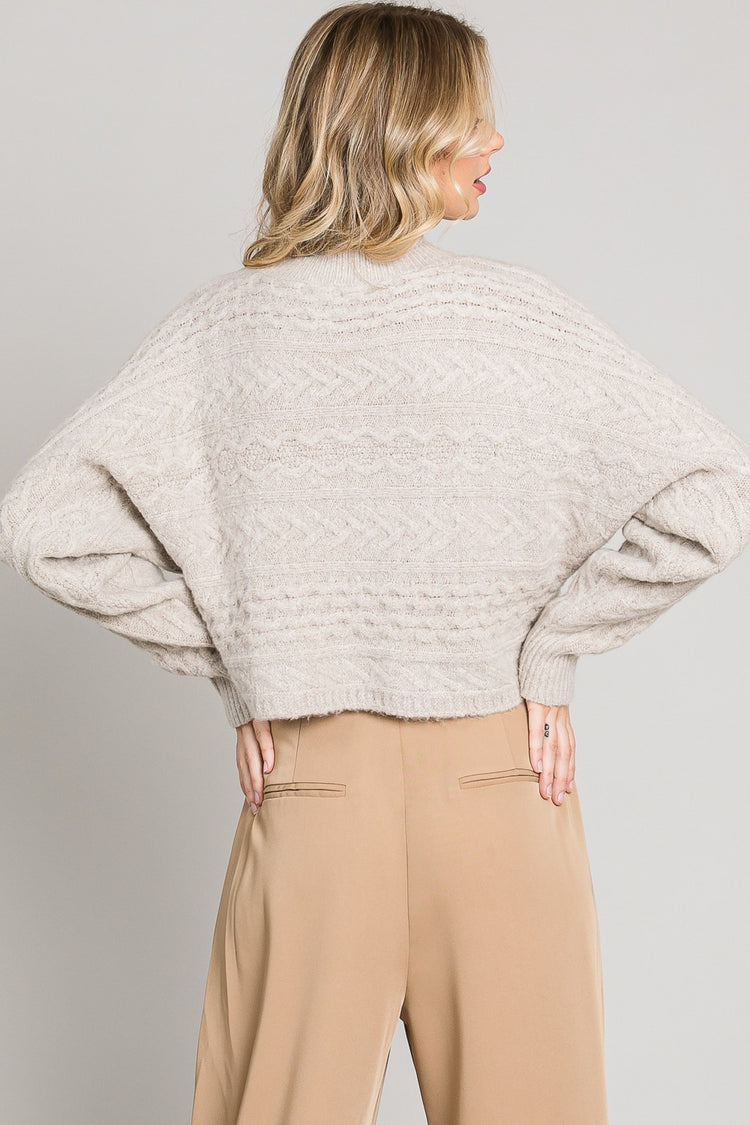 Evangeline Sweater in Heather Oat