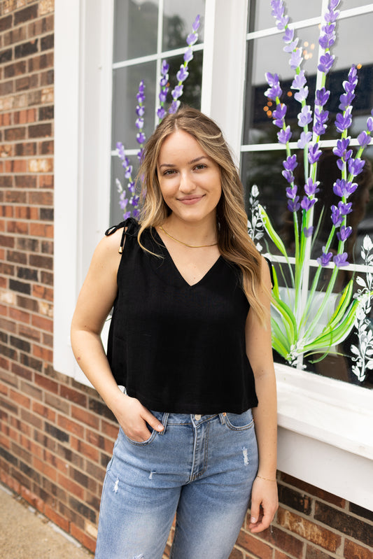 Louisa Tank Black