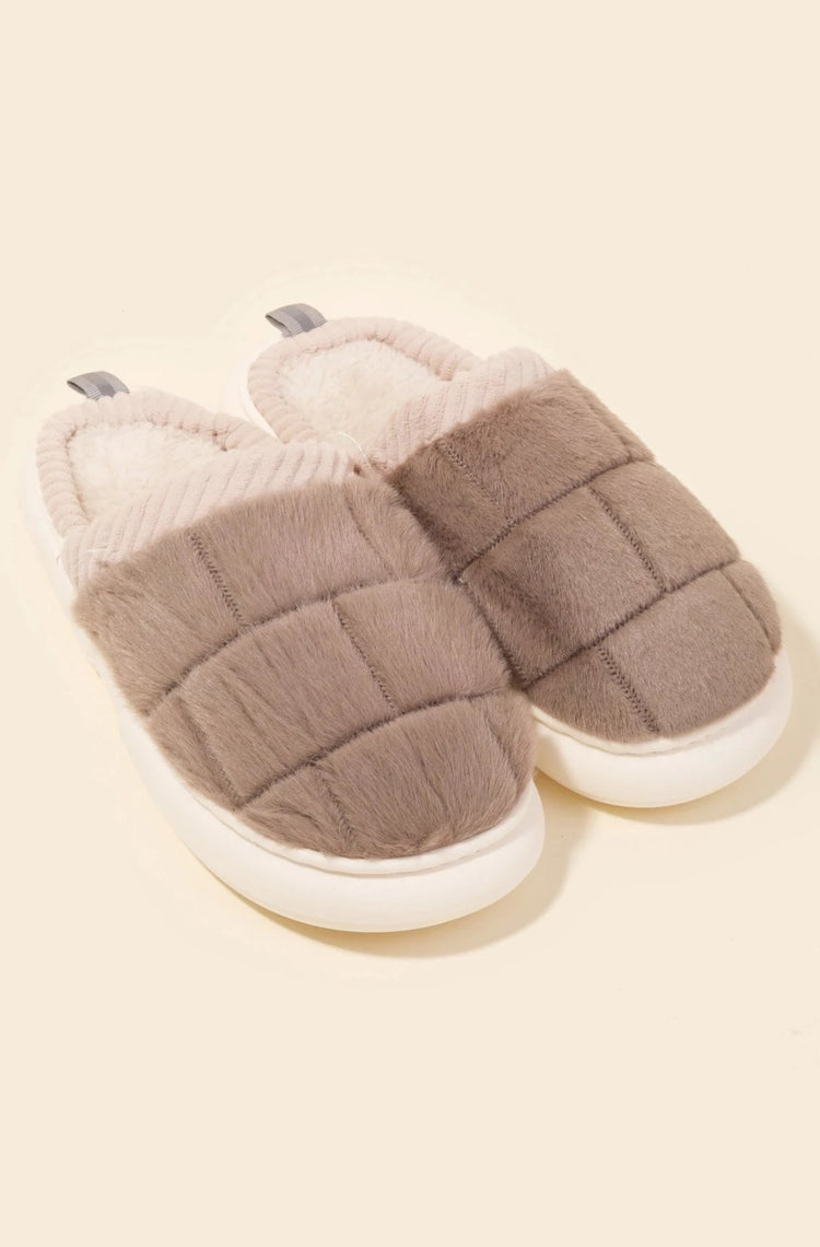 Taupe Slippers