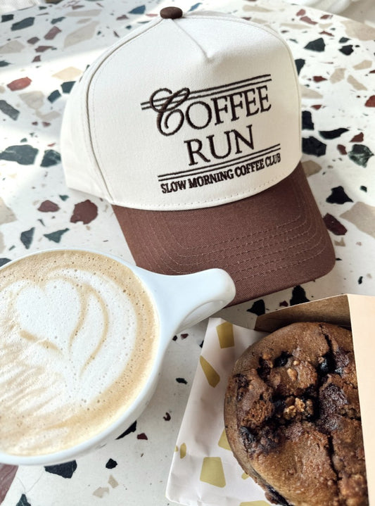 Coffee Run Vintage Trucker Hat