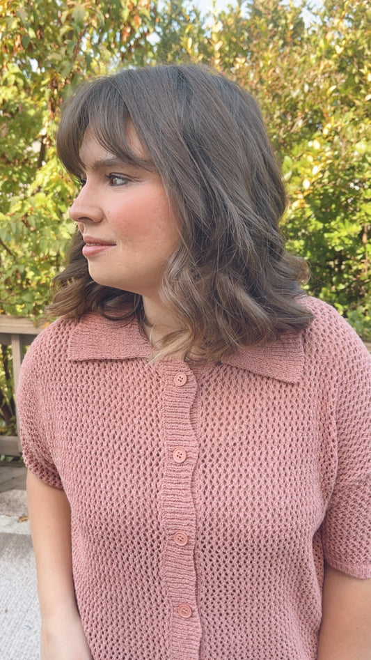 Clay Rose Cardigan