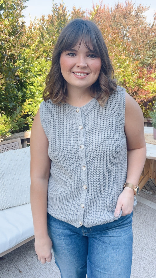 Maeve Vest in Grey