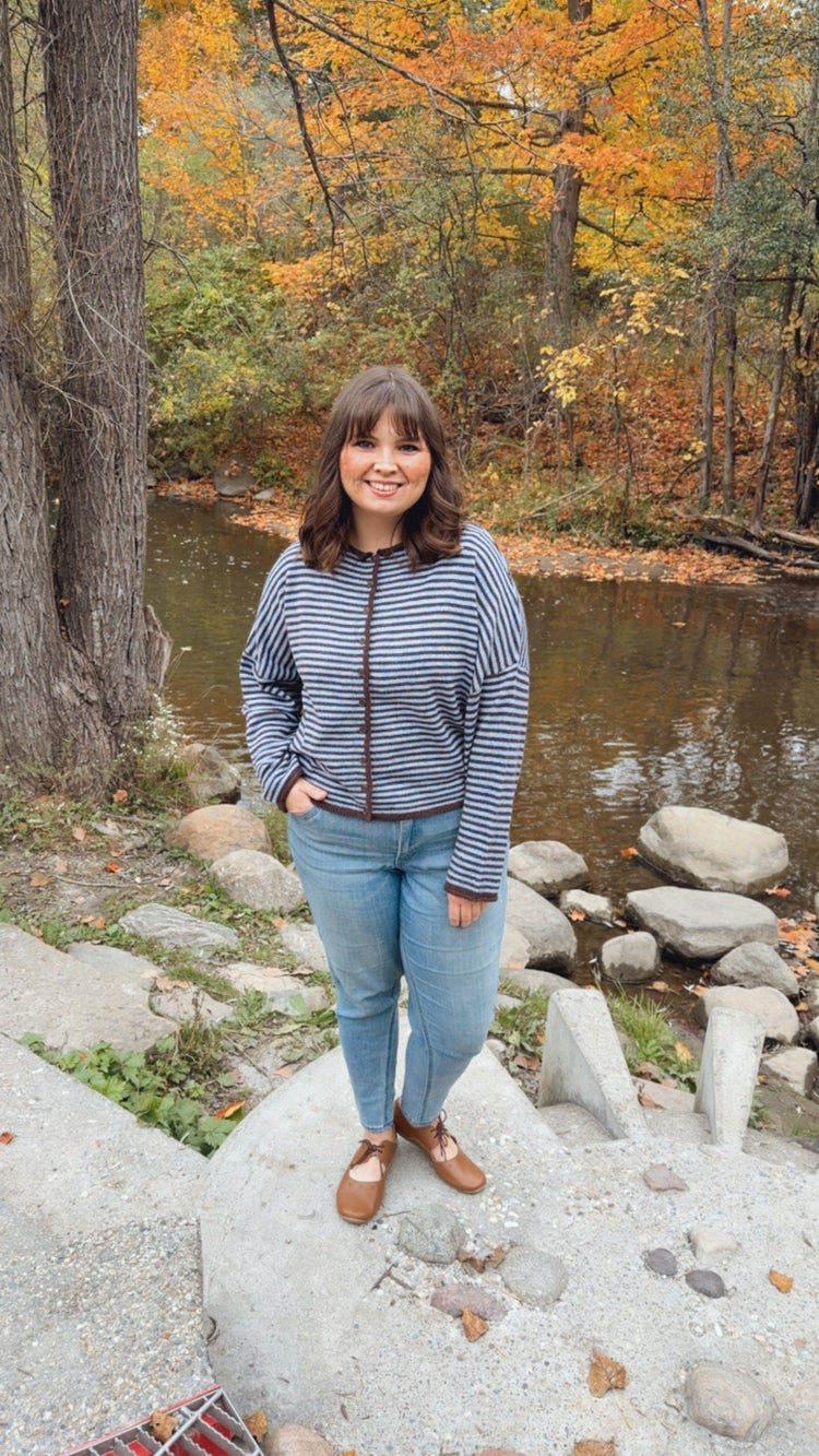 Cozy Stripe Cardigan