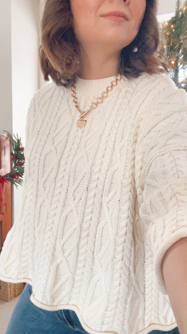 Knotted Comfort Cable Knit