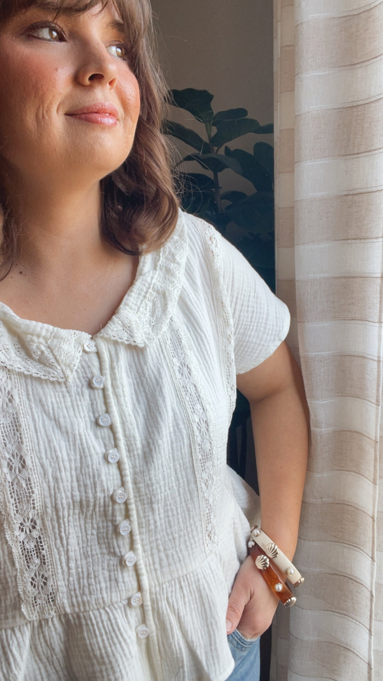 Emma Cotton Gauze Blouse