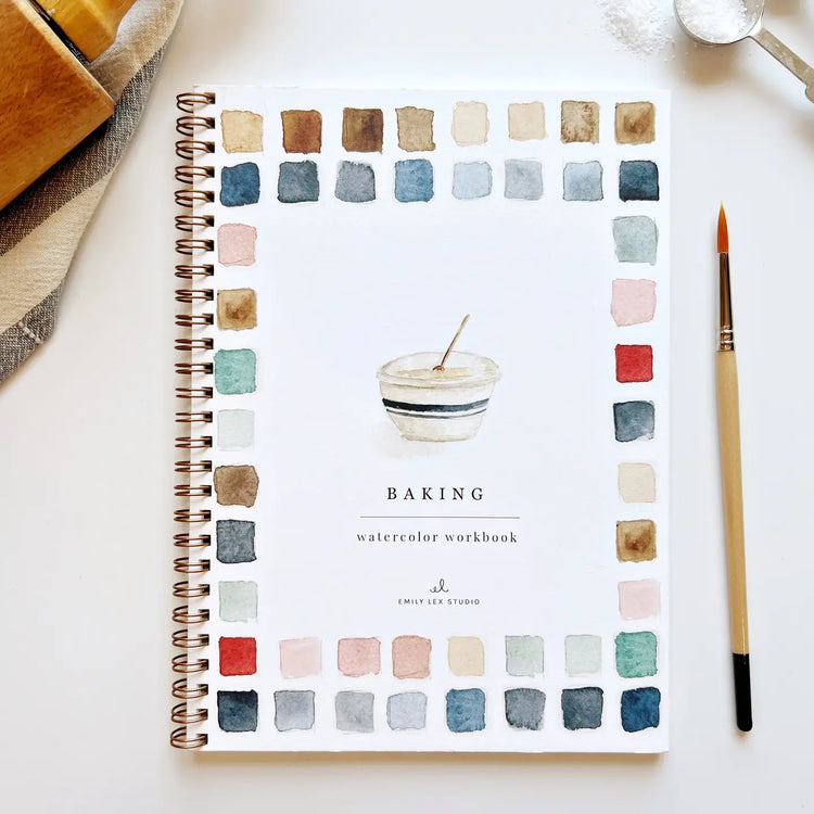 Emily Lex Watercolor Workbook - Baking