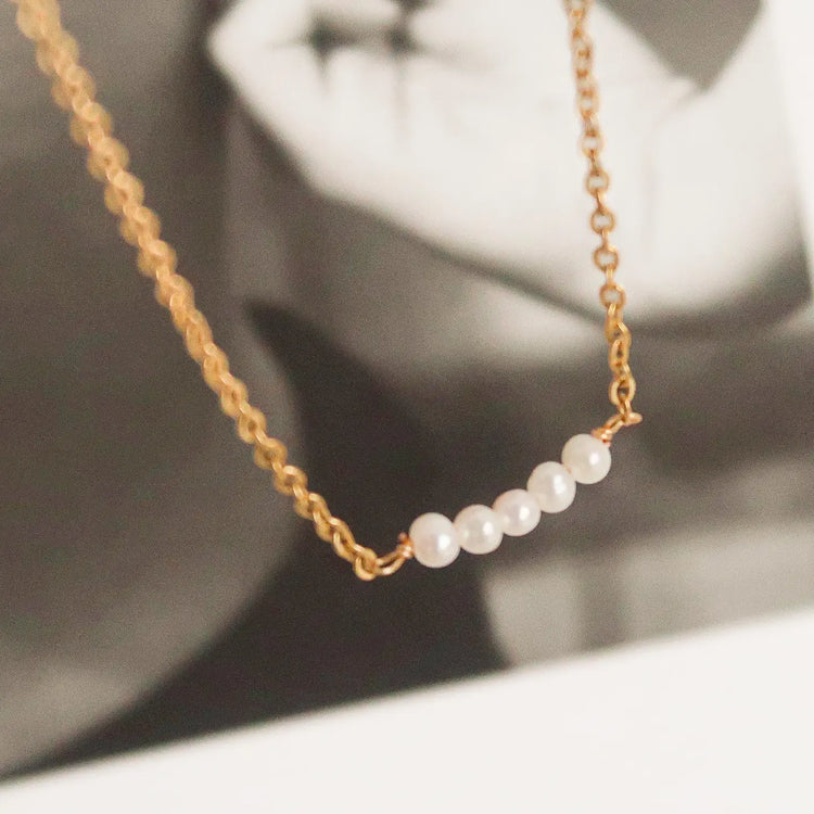 Lauren Pearl Non Tarnish Necklace