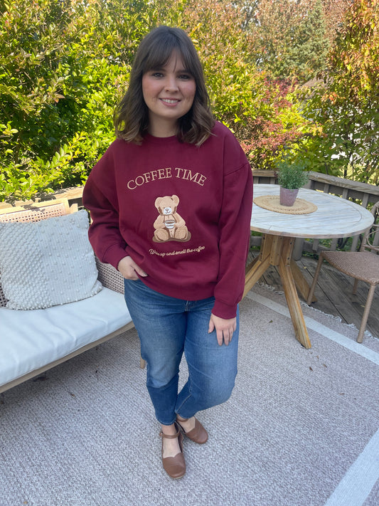 Teddy & Coffee Burgundy