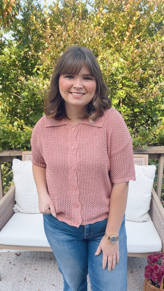 Clay Rose Cardigan