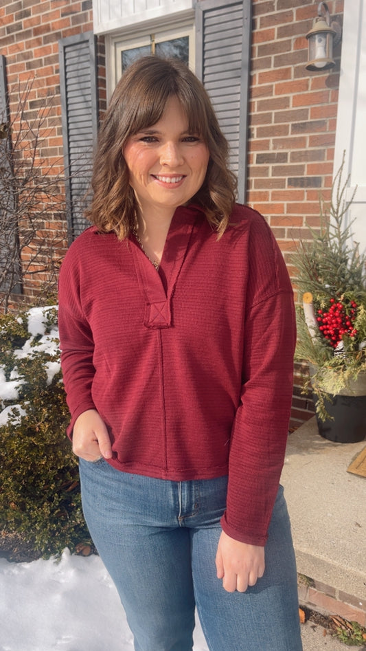 Mulled Moments Collar Knit