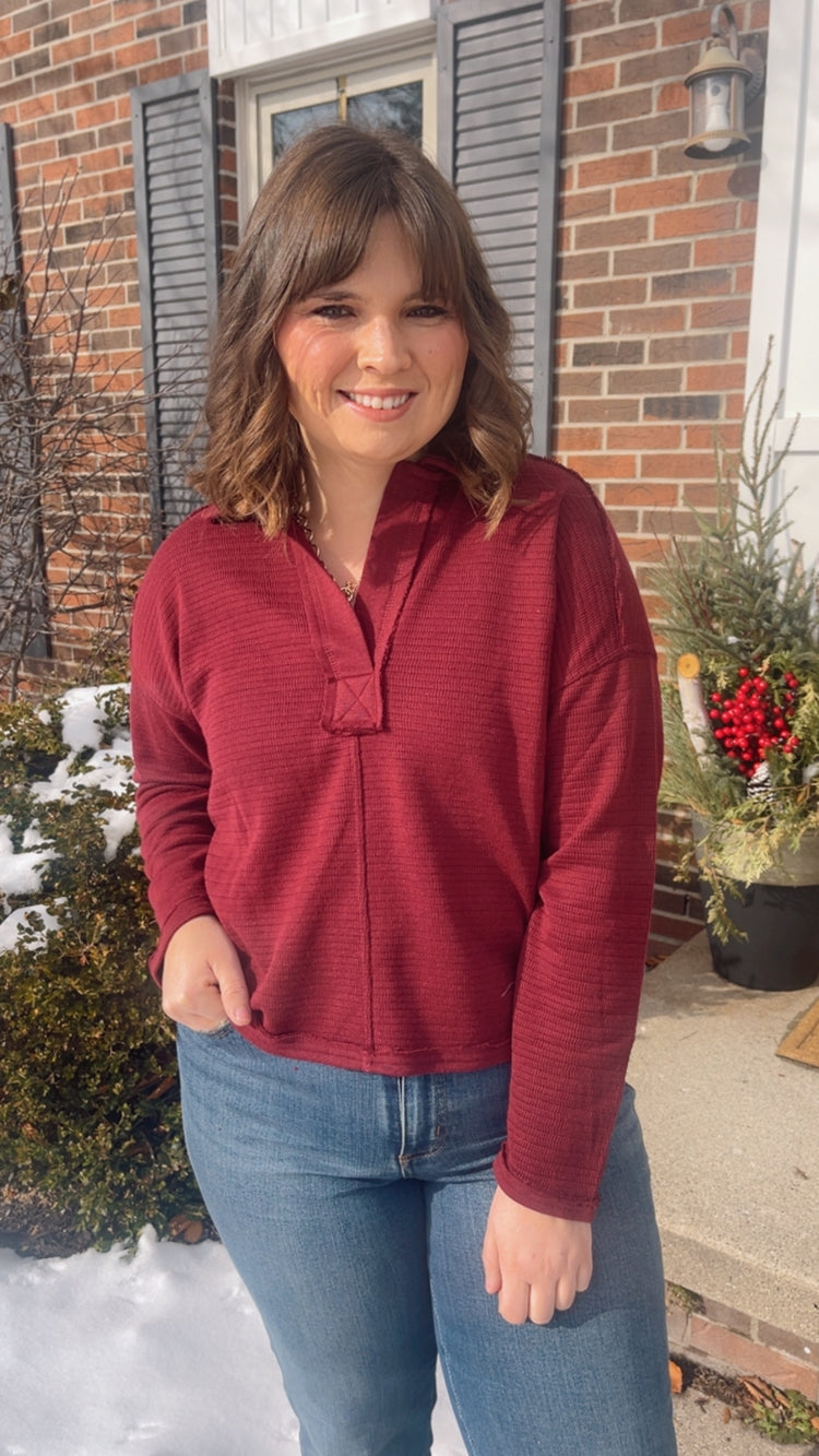 Mulled Moments Collar Knit