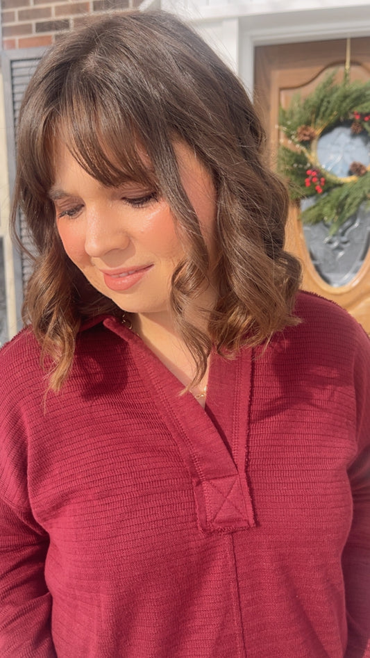 Mulled Moments Collar Knit