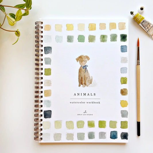 Emily Lex Watercolor Book - Animals