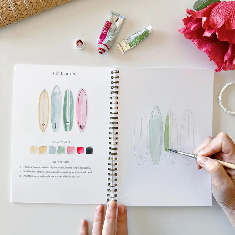 Emily Lex Tropical Watercolor Workbook