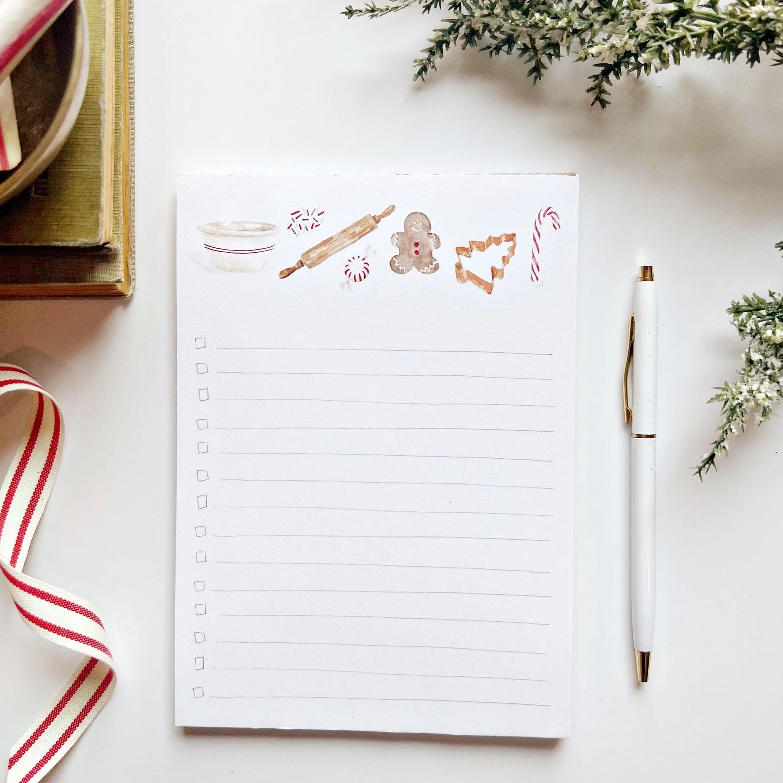 Christmas Checklist Notepad - Sweets – lovehannahjean