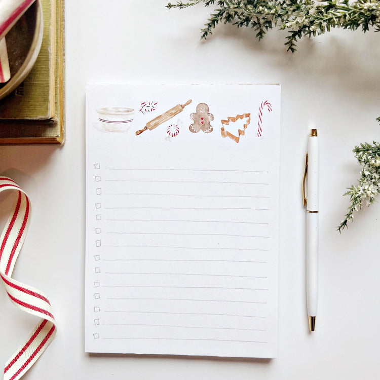 Christmas Checklist Notepad - Sweets