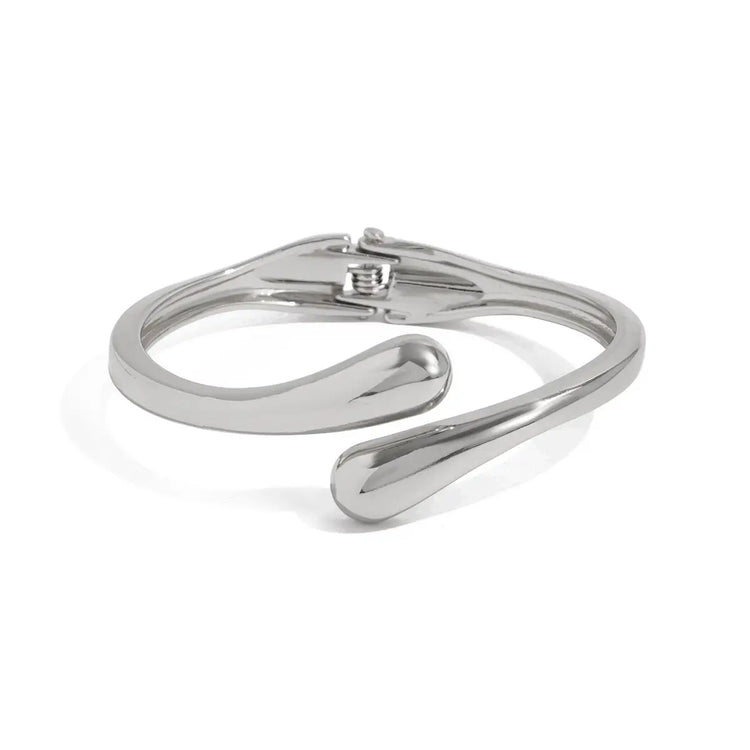 The Celeste Teardrop Cuff - Silver