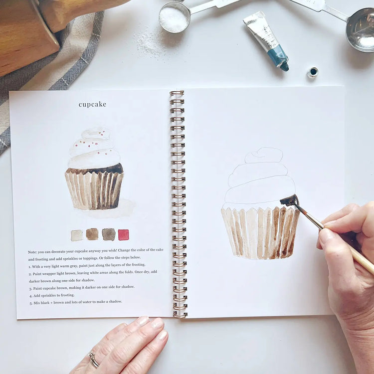 Emily Lex Watercolor Workbook - Baking