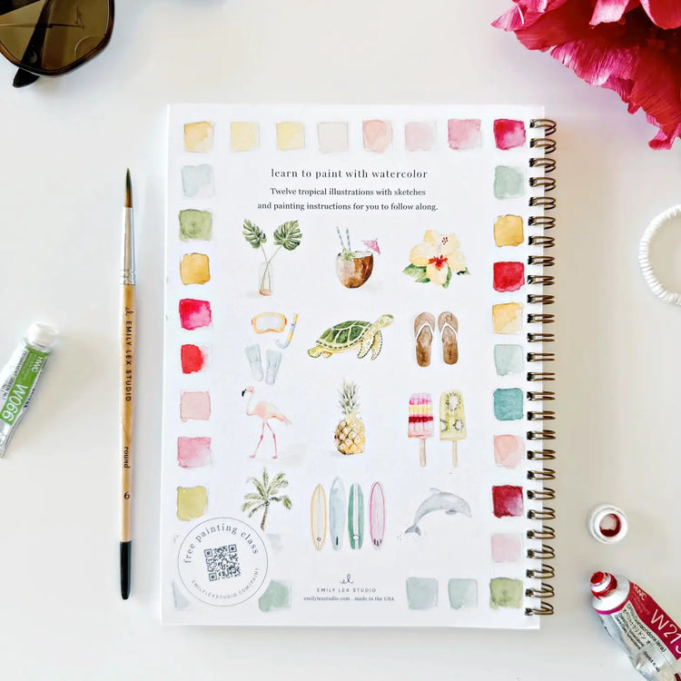 Emily Lex Tropical Watercolor Workbook