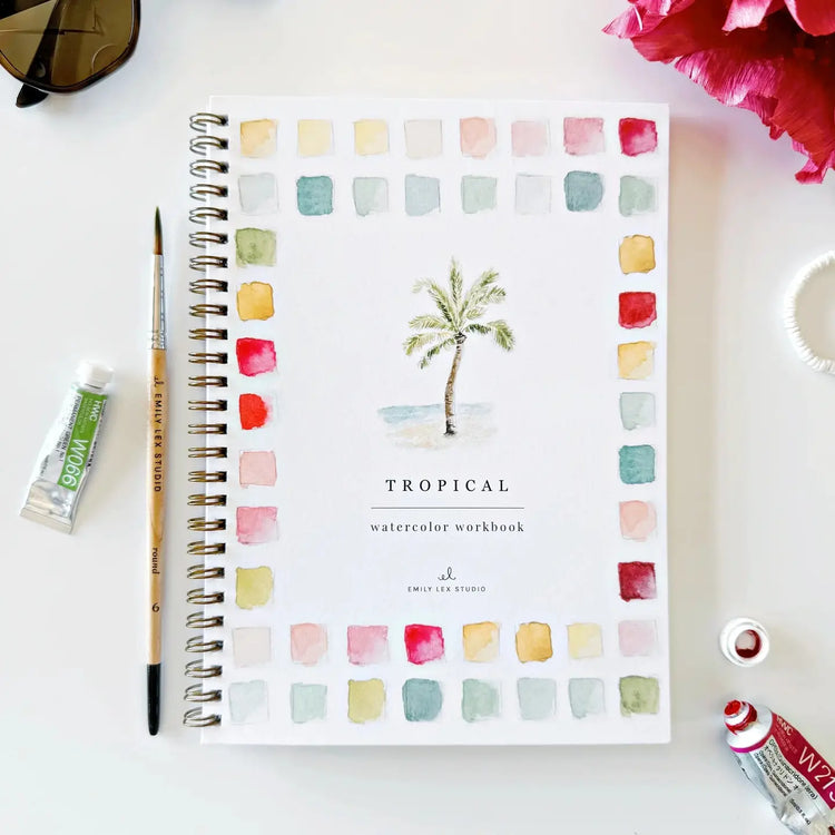 Emily Lex Tropical Watercolor Workbook